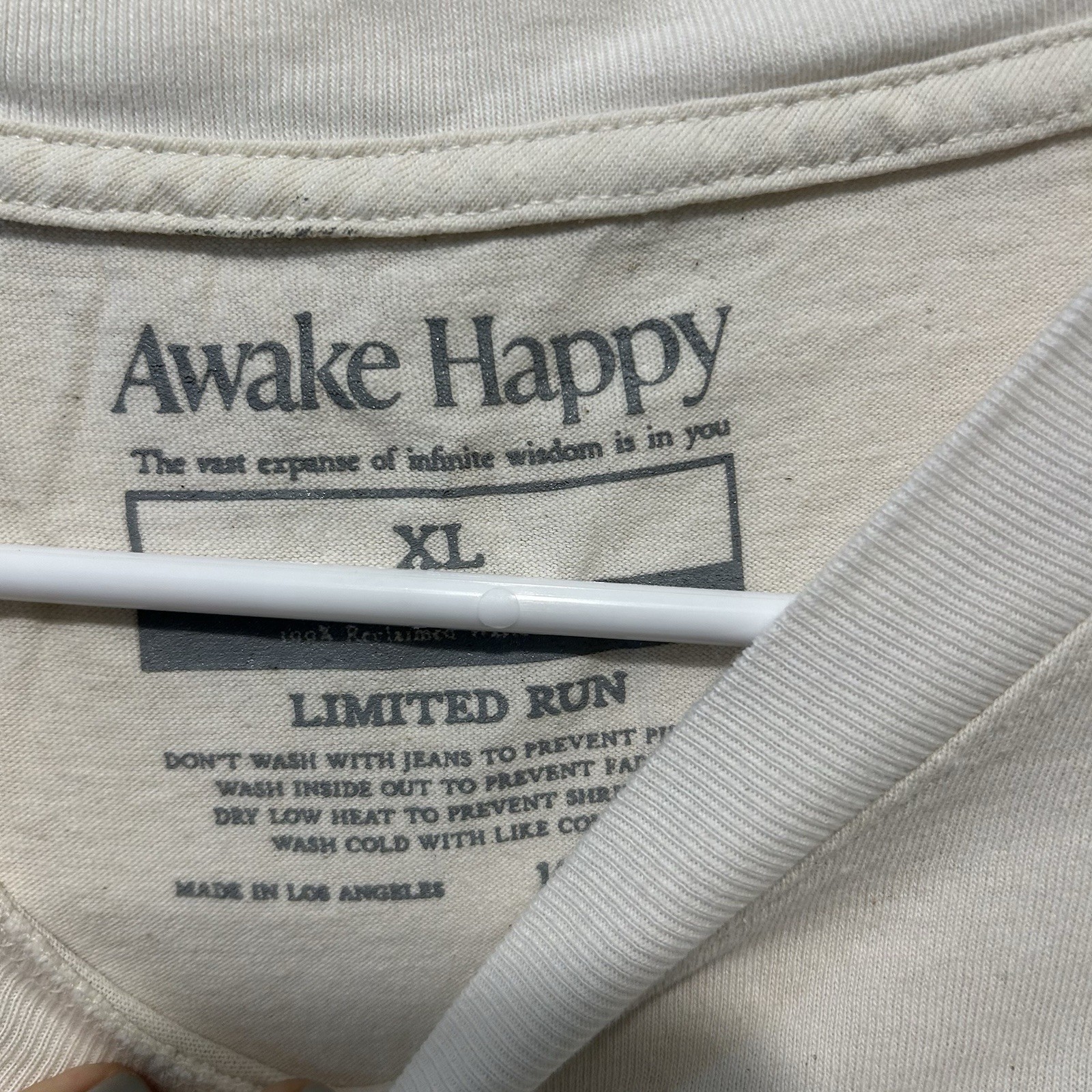 Awake Happy The Rhythm Of Silence Limited Edition Boxy Tee Size XL Shirt gallery