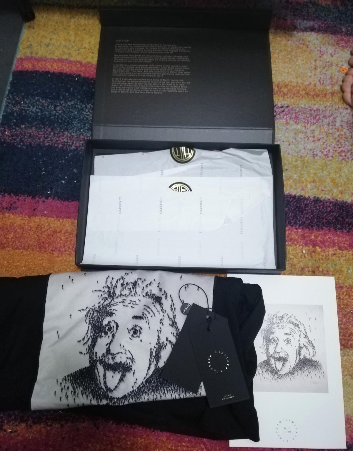 LIMITATO Einstein Tongue premium art fashion T shirt in presentation box/unworn! gallery