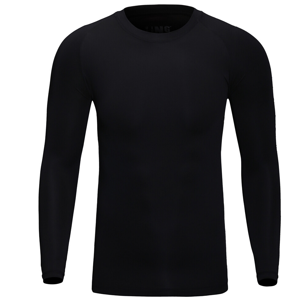 Men Sport Long Sleeve Underwear Johns Winter Thin Basic Crew Top Shirt No Plush gallery