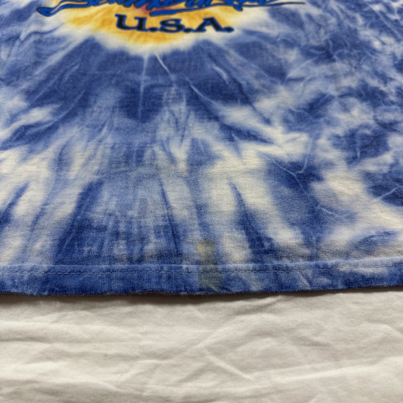 Vintage Sturgis 2002 Black Hills Rally Motorcycle Eagle Harley TieDye Large T2K gallery