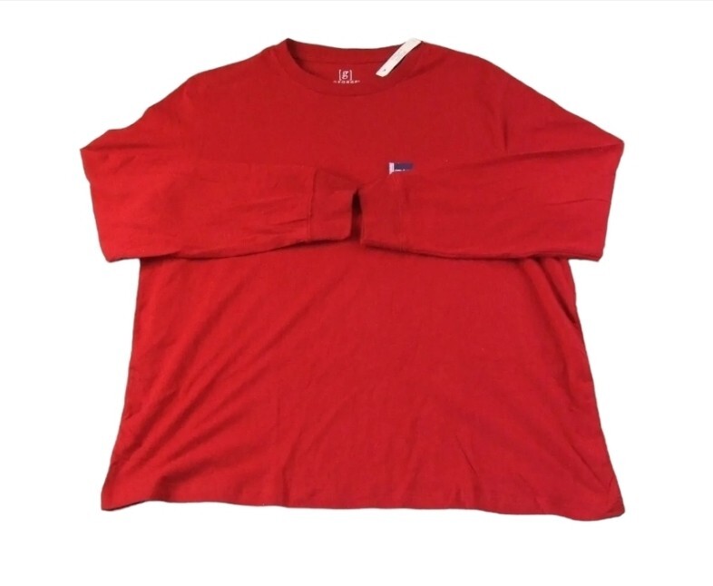 George Men's Pick Color Long Sleeve Crew-Neck Solid Plain T-Shirts Tee: S-XL gallery