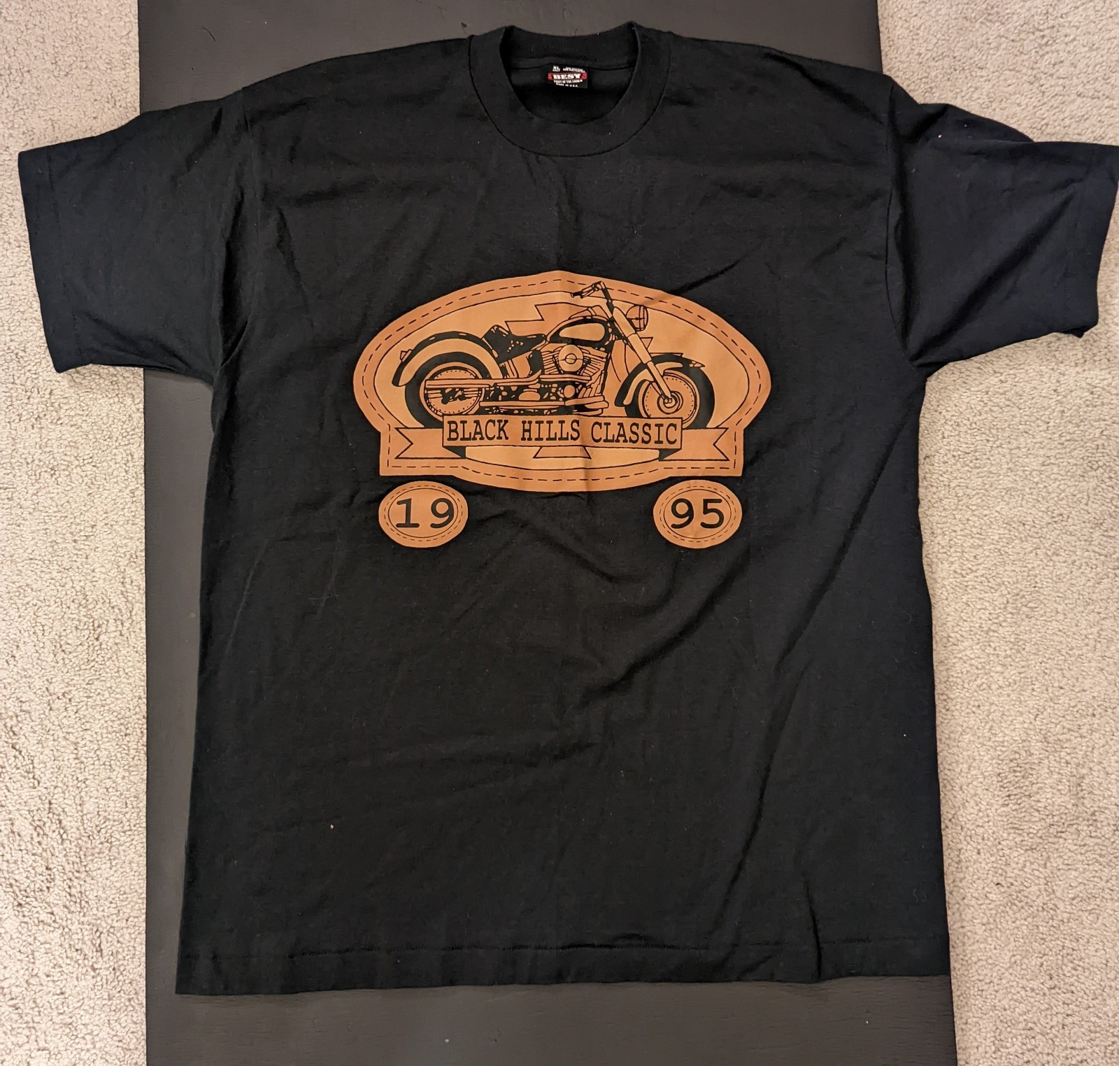 Vintage 1995 Sturgis Black Hills Classic Rally Tee T-Shirt USA NEW X-Large