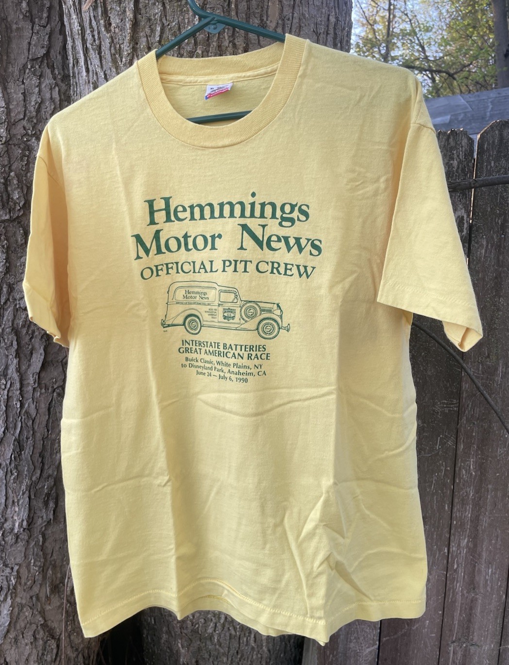 VTG 90s Hemmings Motor News Interstate Batteries American Race T Shirt Sz XL USA