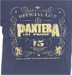 Pantera 101 Proof Graphic T-Shirt Alstyle Cotton Size M Black Rock Metal Band