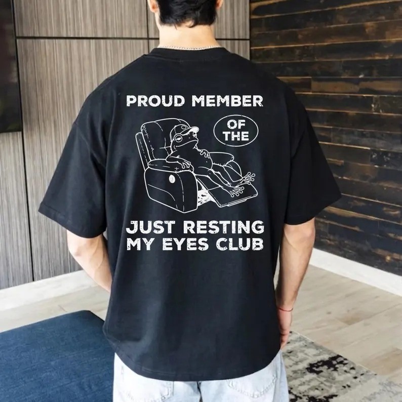Just Resting My Eyes T-Shirt Funny Camo Dad Father's Day Gift for Dad gallery