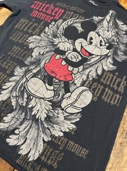 LG Disney Mickey Mouse Full Print Graphic Tee Shirt Black All Over Front Print