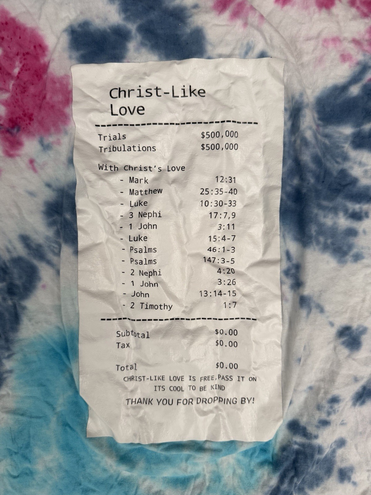 Hanes ComfortSoft Men's Multicolor Tie-Dye Cotton Jesus Graphic Tee L gallery