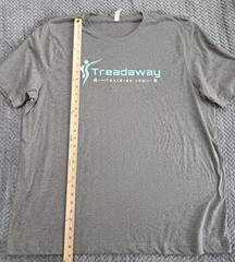 Treadaway Training Bella Canvas T Shirt Size 3XL Grey Poly Cotton Soft Blend