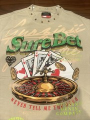 Men’s Small-Gunzinii Premium Graphic T-shirt Distressed-Riveted-Embroidery NWT