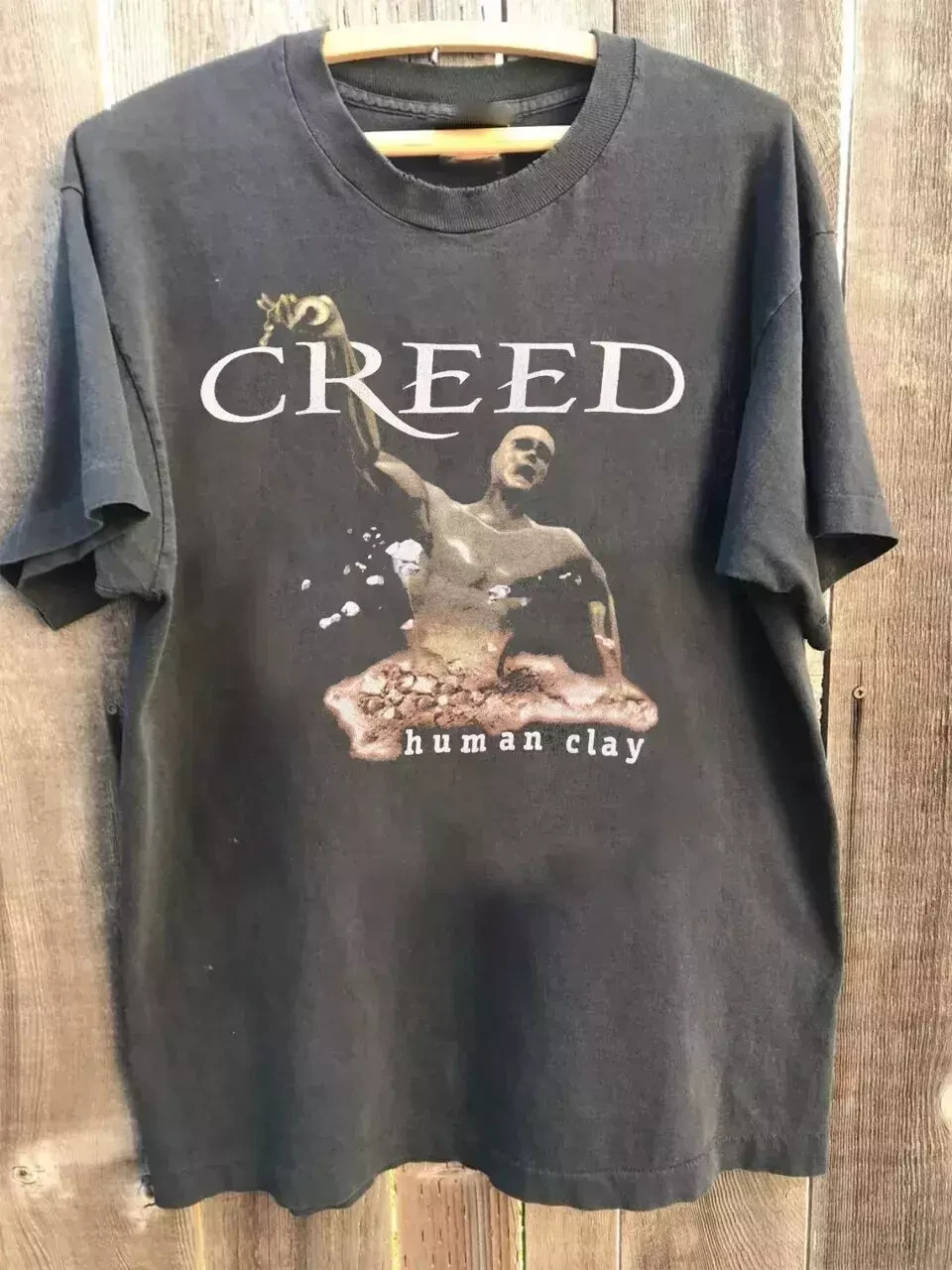 Creed Human Clay Album Charcoal T Shirt Full Size S-5XL Unisex Tee gallery