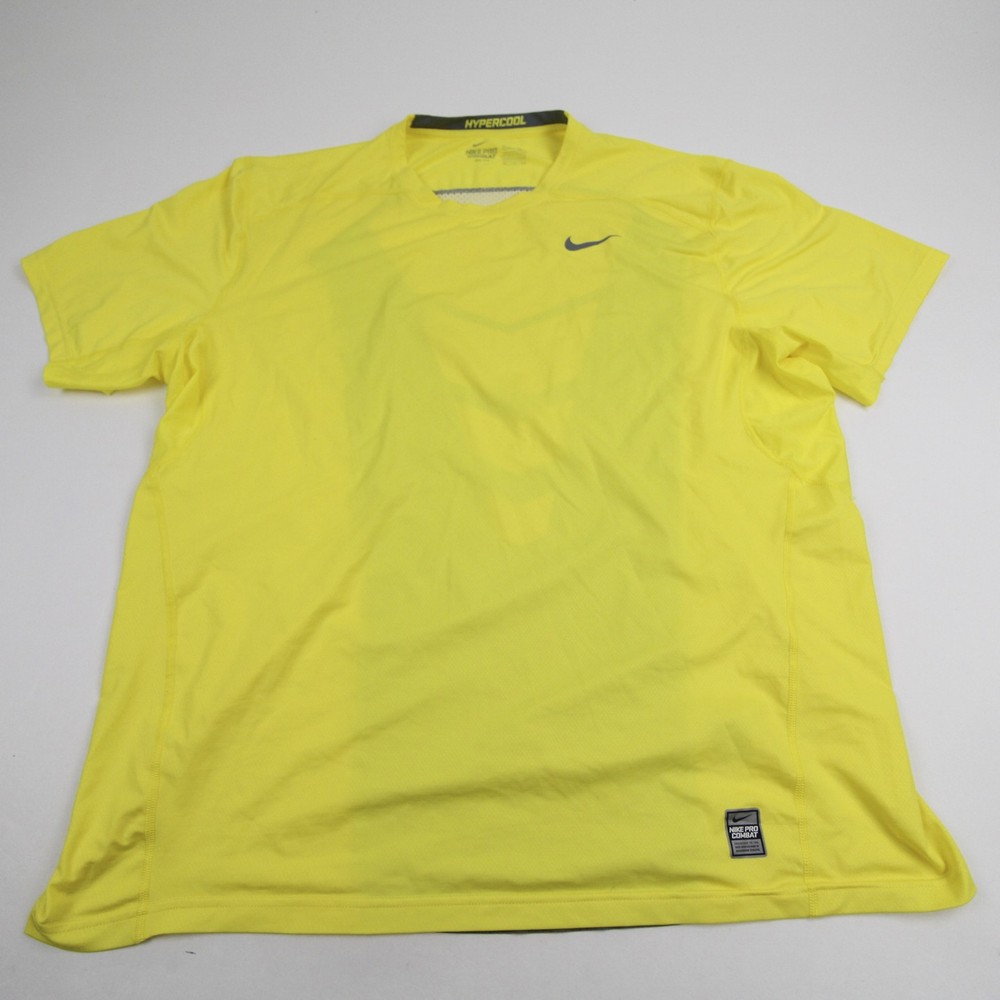 Nike Pro Hypercool Short Sleeve Shirt Men’s Yellow Used L