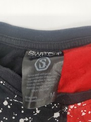 Switch Remarkable Shirt Mens Medium Red Black All Over Color Block..