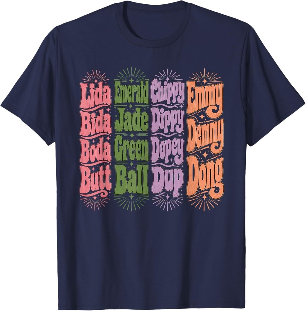LIDA Bida Boda Butt, Emerald Jade Green Ball T-Shirt