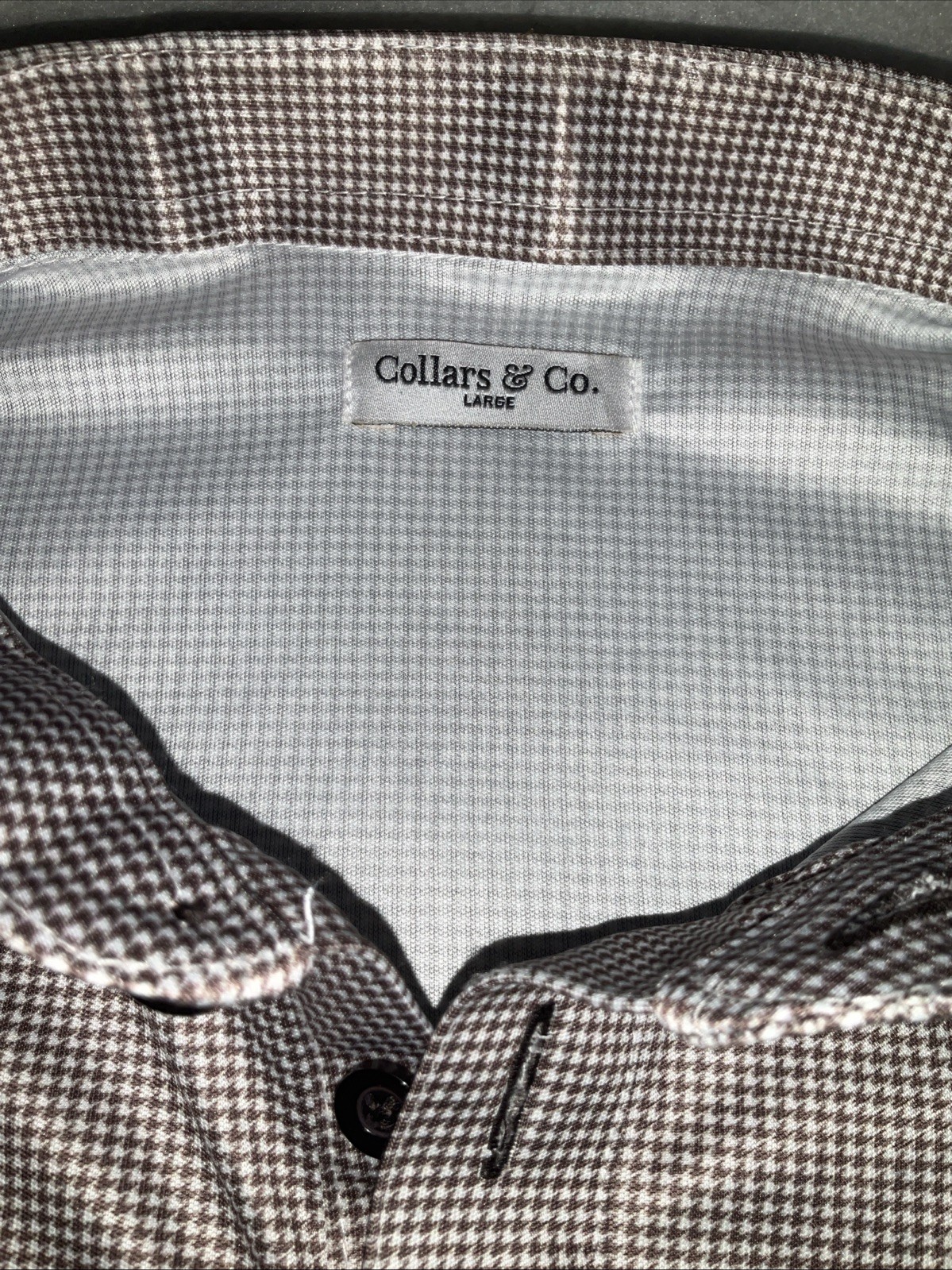Collars & Co Men’s Large Brown Golf Polo Performance Stretch Moisture Control gallery