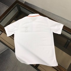Moncler White Collared Summer Short-Sleeve Polo Shirt L