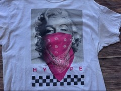 GUC Proper Tees Distressed Graphic T-Shirt Sz L Vintage Style Cotton FREE SHIPPI