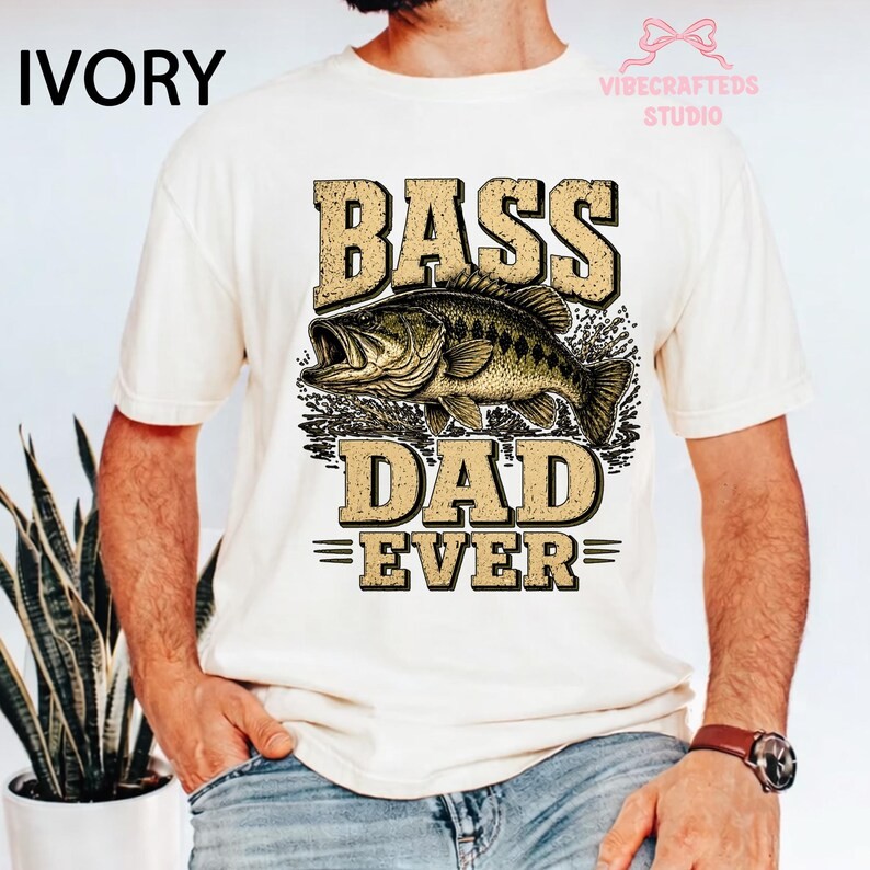 Bass Dad Ever Shirt, Funny Fishing Dad Tee, Best Dad Fisherman Gift Bass Fishing gallery