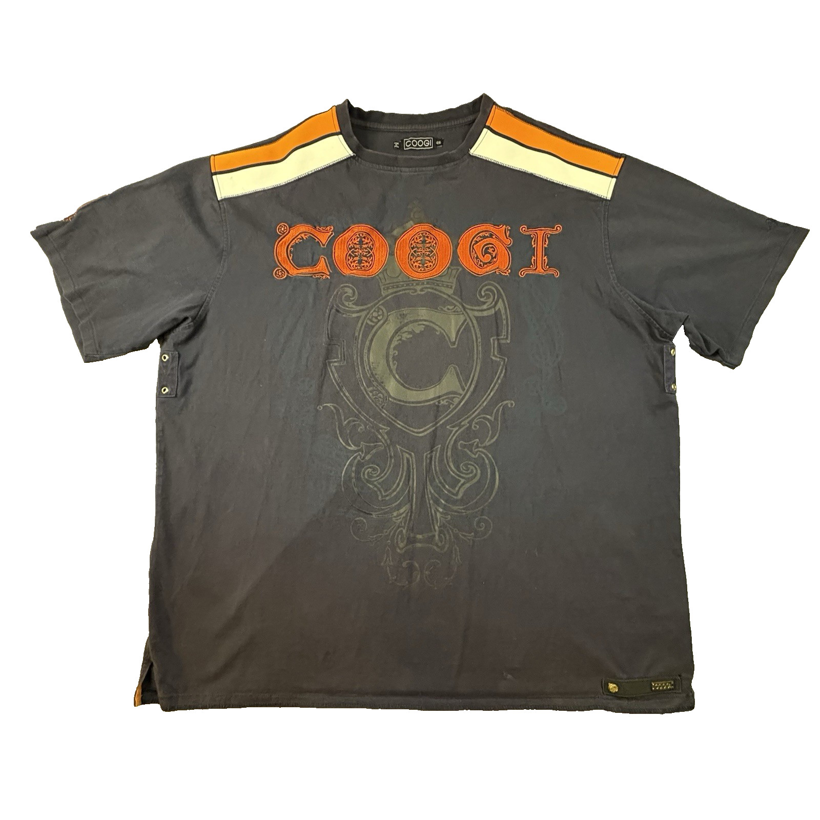 Coogi Men's 4XL Navy Graphic SS T Shirt Embroidered Logo Big Tall Cotton gallery