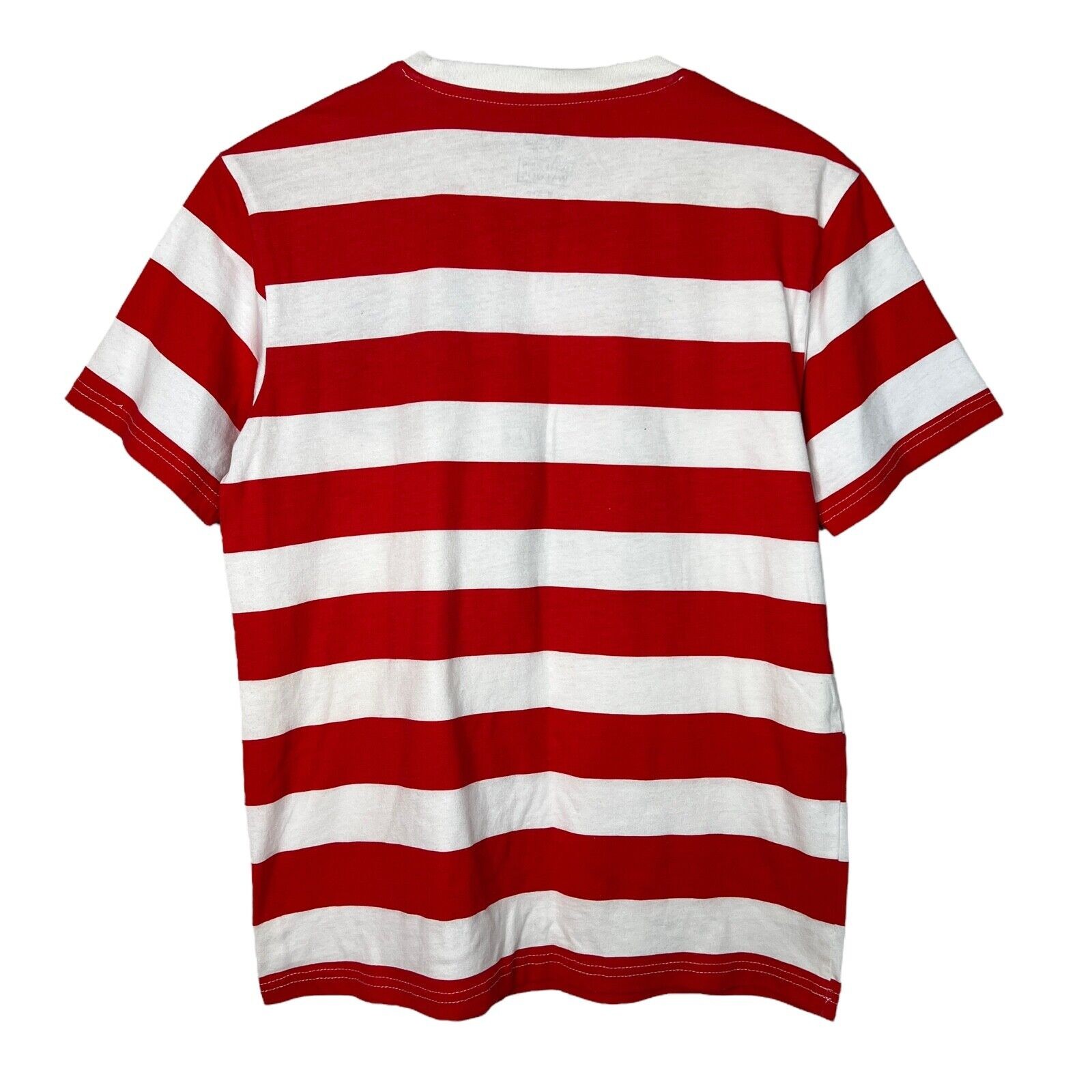 Where's Waldo Cosplay Costume Striped Tee T-Shirt Red White Adult Small gallery