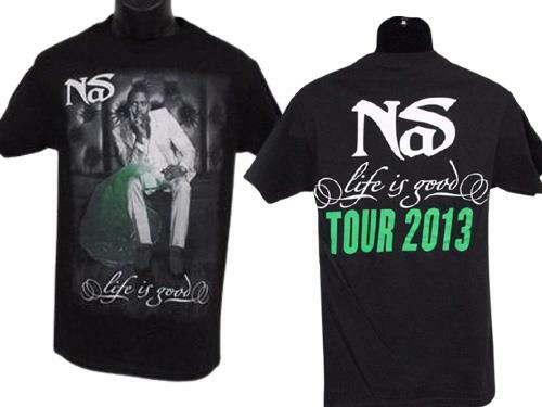 New NAS "Life is Good Tour 2013 Mens Adult Sizes S-M Band Black Concert Shirt gallery