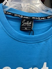 Switch Remarkable Mens Short Sleeve Leaf Graphic T-shirt Blue M L XL XXL XXXL