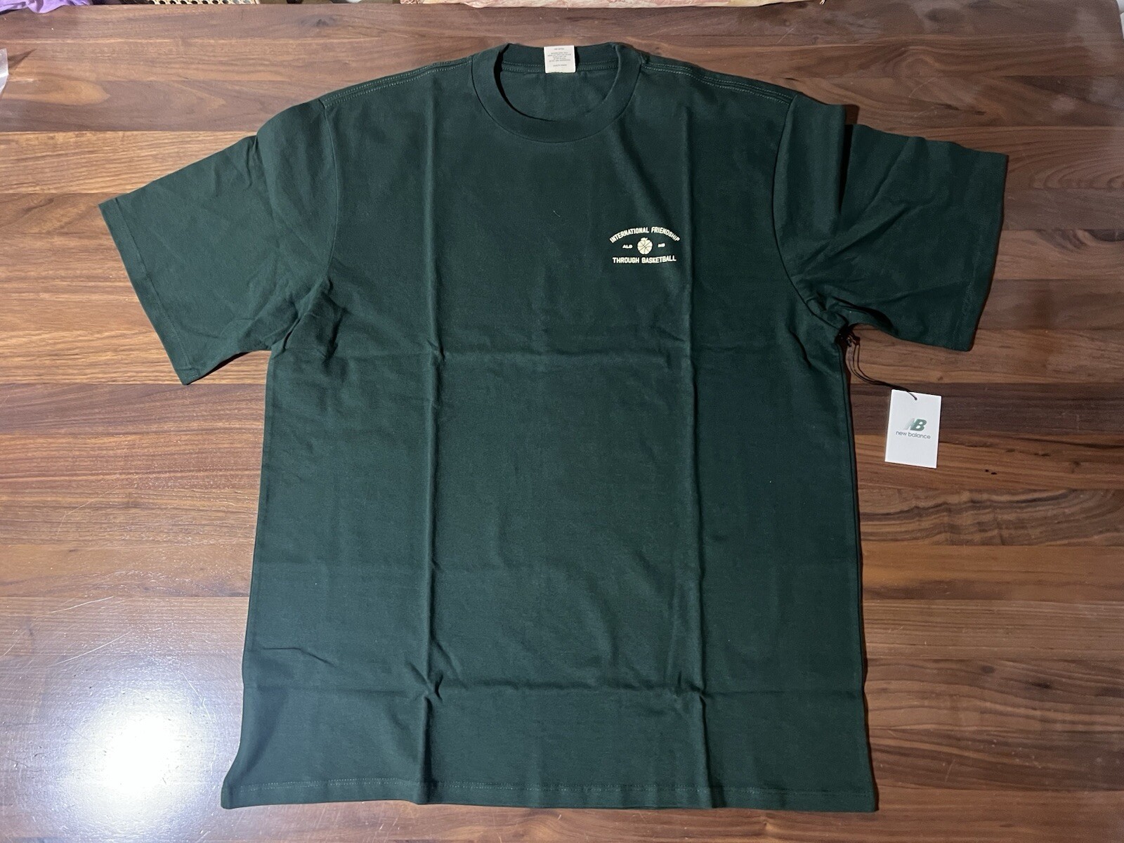 Aime Leon Dore ALD New Balance SONNY NY Basketball Gym Tee Sz XXL Green T-Shirt gallery
