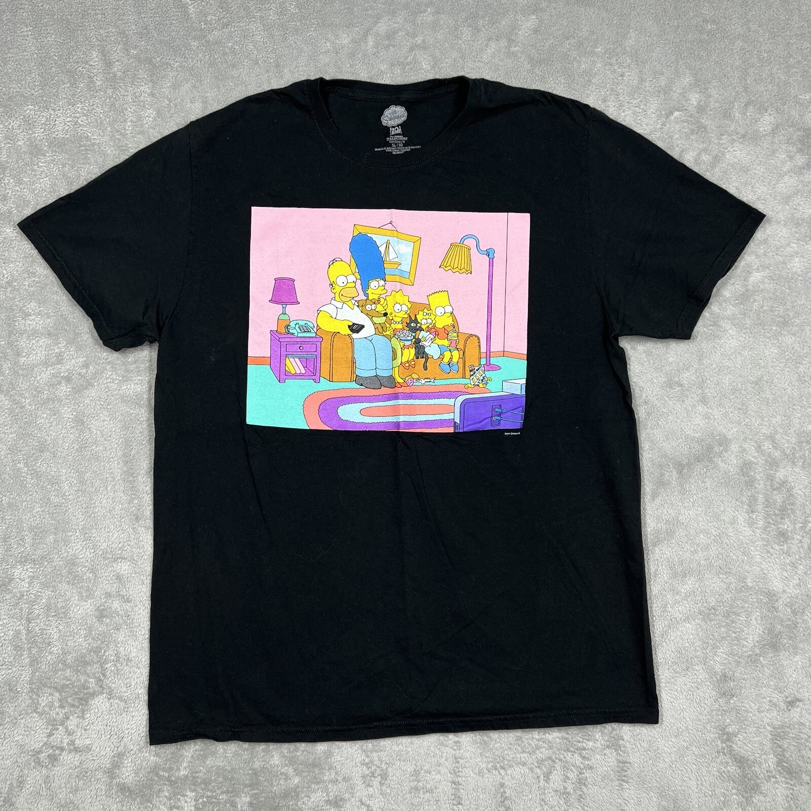 The Simpsons Mens XL Matt Groening Graphic T-Shirt 20th Century Fox Cartoon Show gallery