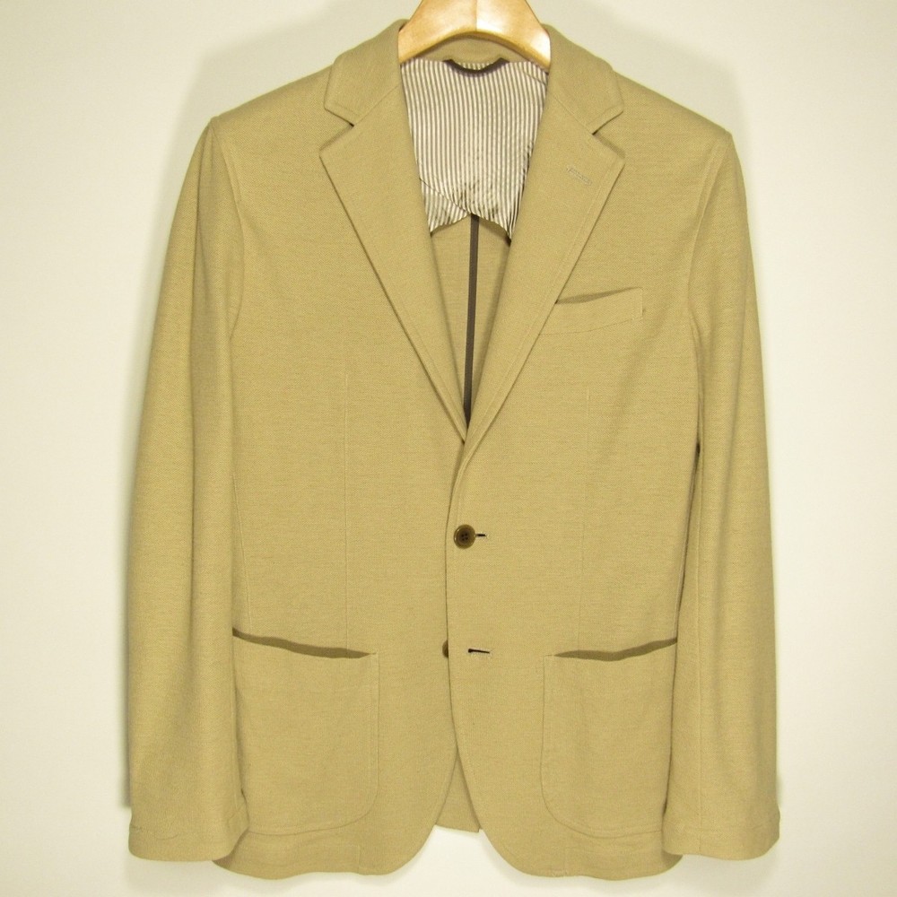 Lacoste Men’s Pique Cotton-Linen Tailored Jacket, Size 48/3, S, RT
