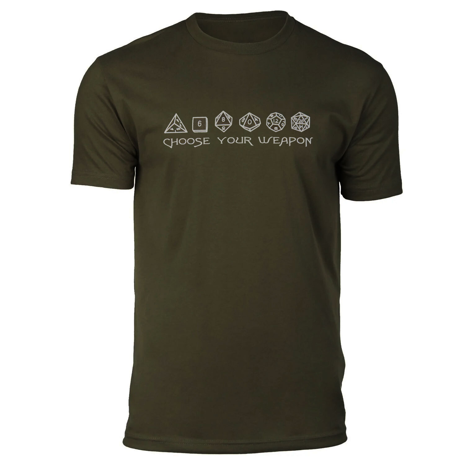 Dice: Choose your Weapon Premium Navy Green T-Shirt, Small gallery