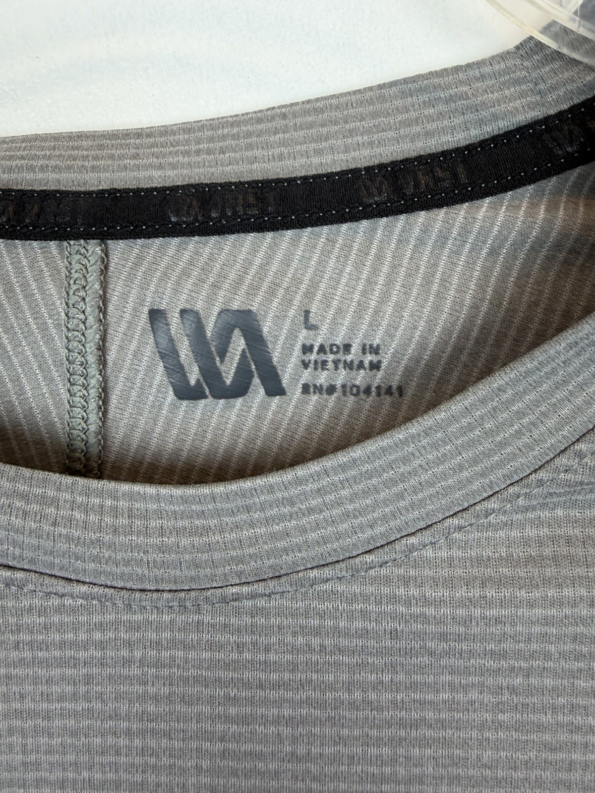 VRST Gym Shirt Mens Large Short Sleeve Gray Tee Running Lightweight Athletic gallery