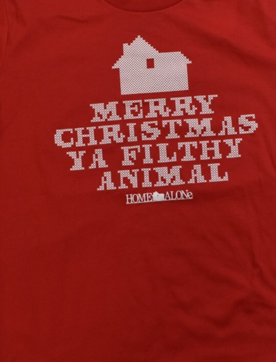 Home Alone Mens Merry Christmas You Filthy Animal Holiday Classic Shirt New L gallery