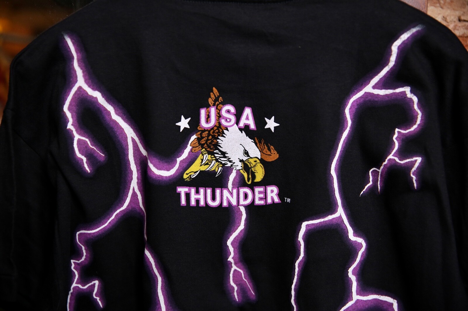 Vtg American Thunder Wizard Vintage T Shirt Mens L Warlock Witch Spells Magic gallery