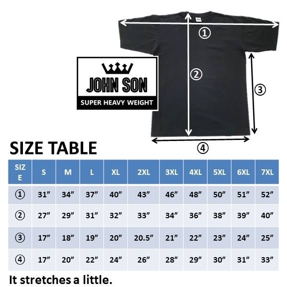 Plain T-shirts Round Neck [JOHN SON] Super Heavy Weight[S~7XL] Big Size [Single] gallery