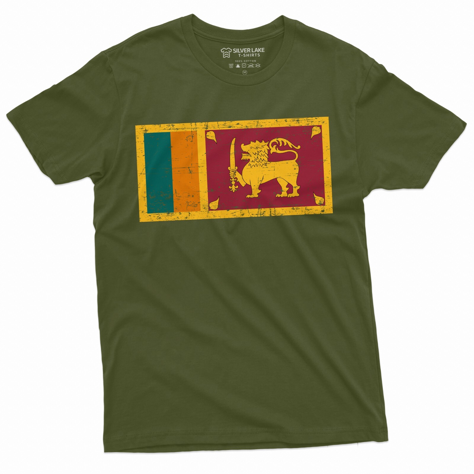 Sri Lanka Flag T-shirt Sri Lanka Coat of Arms nationality Patriotic Unisex Shirt gallery