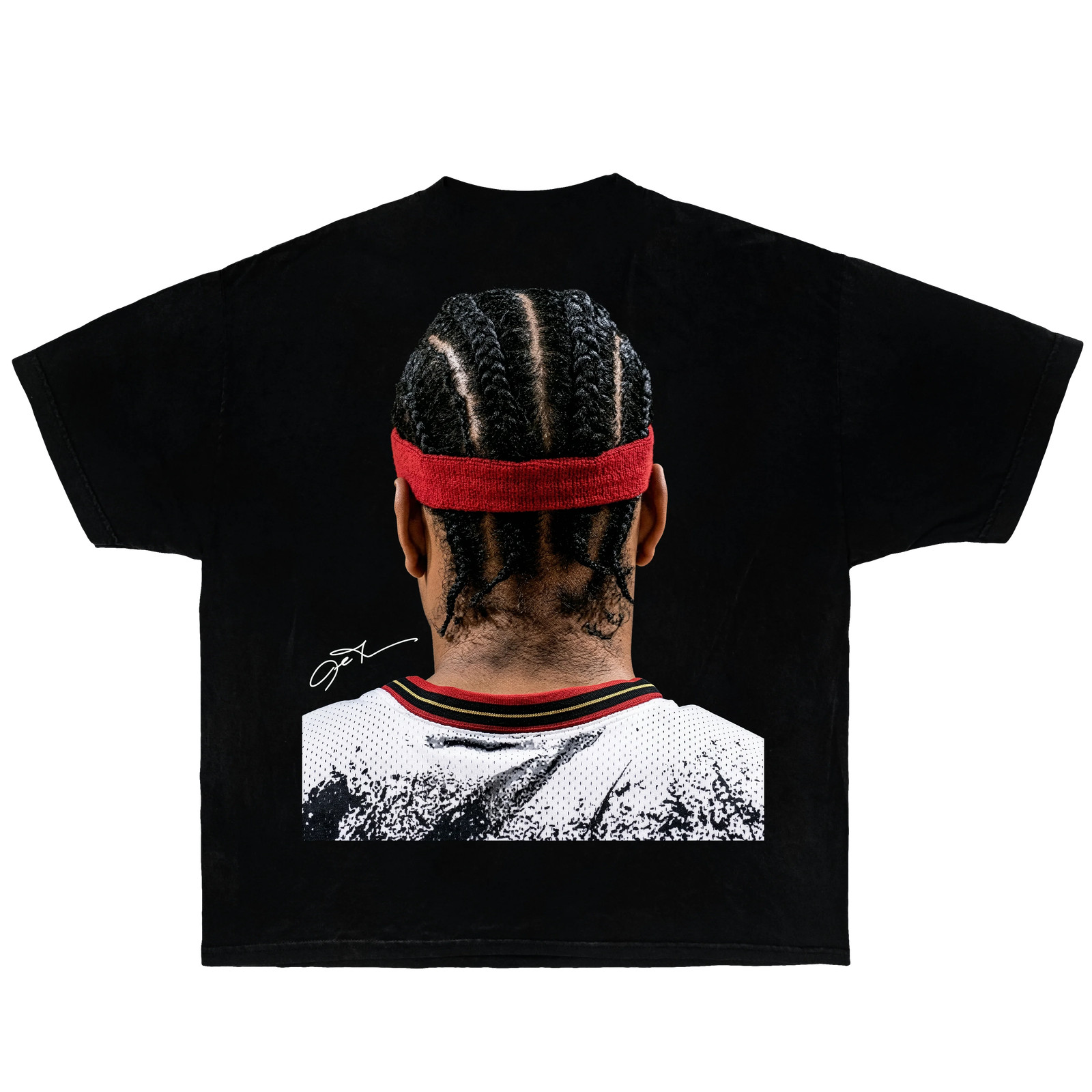 Allen Iverson Vintage Graphic T-Shirt Black 90s Basketball Streetwear Tee gallery