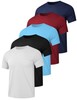 Men’s DryFit Workout Shirts 5Pack Active Athletic Tees for Gym & Running