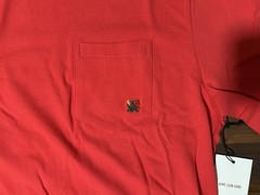 Aime Leon Dore ALD Crest Pocket Tee in True Red Men’s Sz Medium T-Shirt