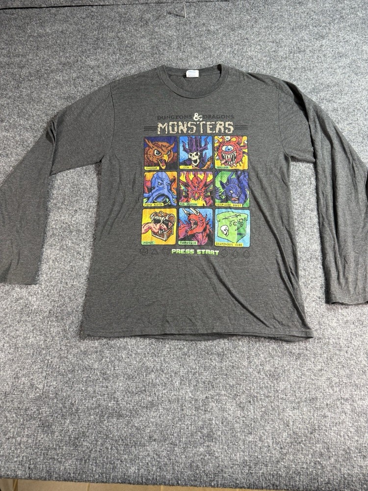 Dungeons & Dragons Unisex Graphic T‑Shirt – Size M – Black – Cotton – Sh. Sleeve