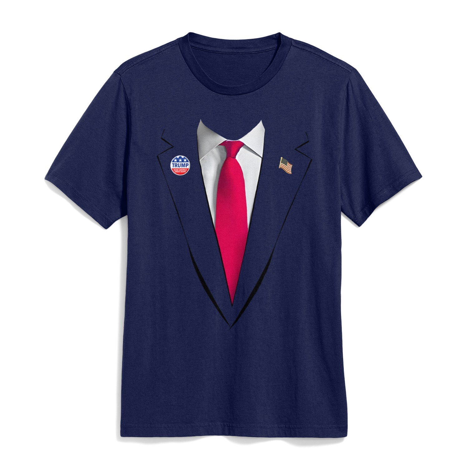 Usa President Trump Suit Easy Halloween Costume Unisex T-Shirt Donald Trump Tee