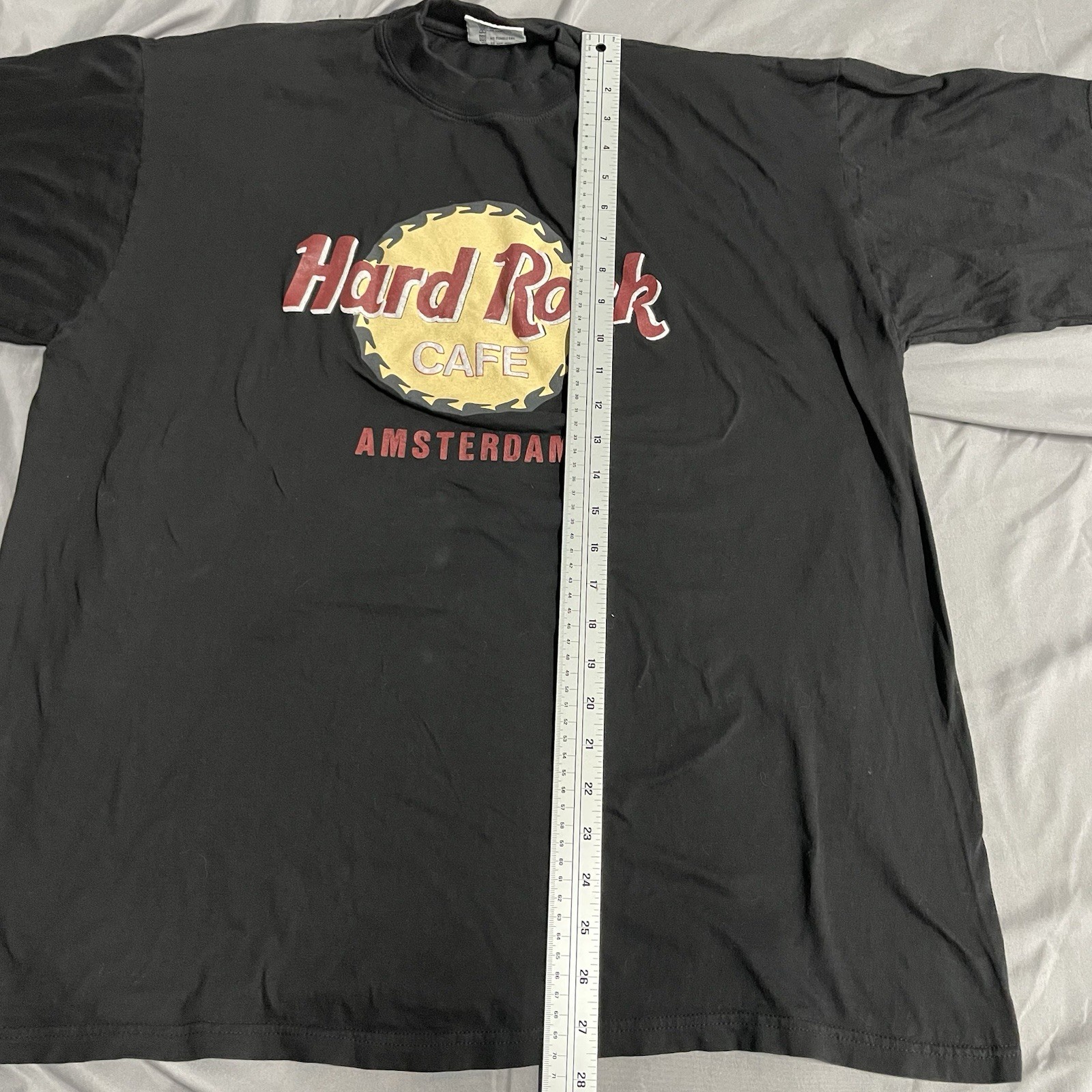 Vintage 90s Hard Rock Cafe T Shirt Mens Sz XL Amsterdam Restaurant Grunge Black gallery