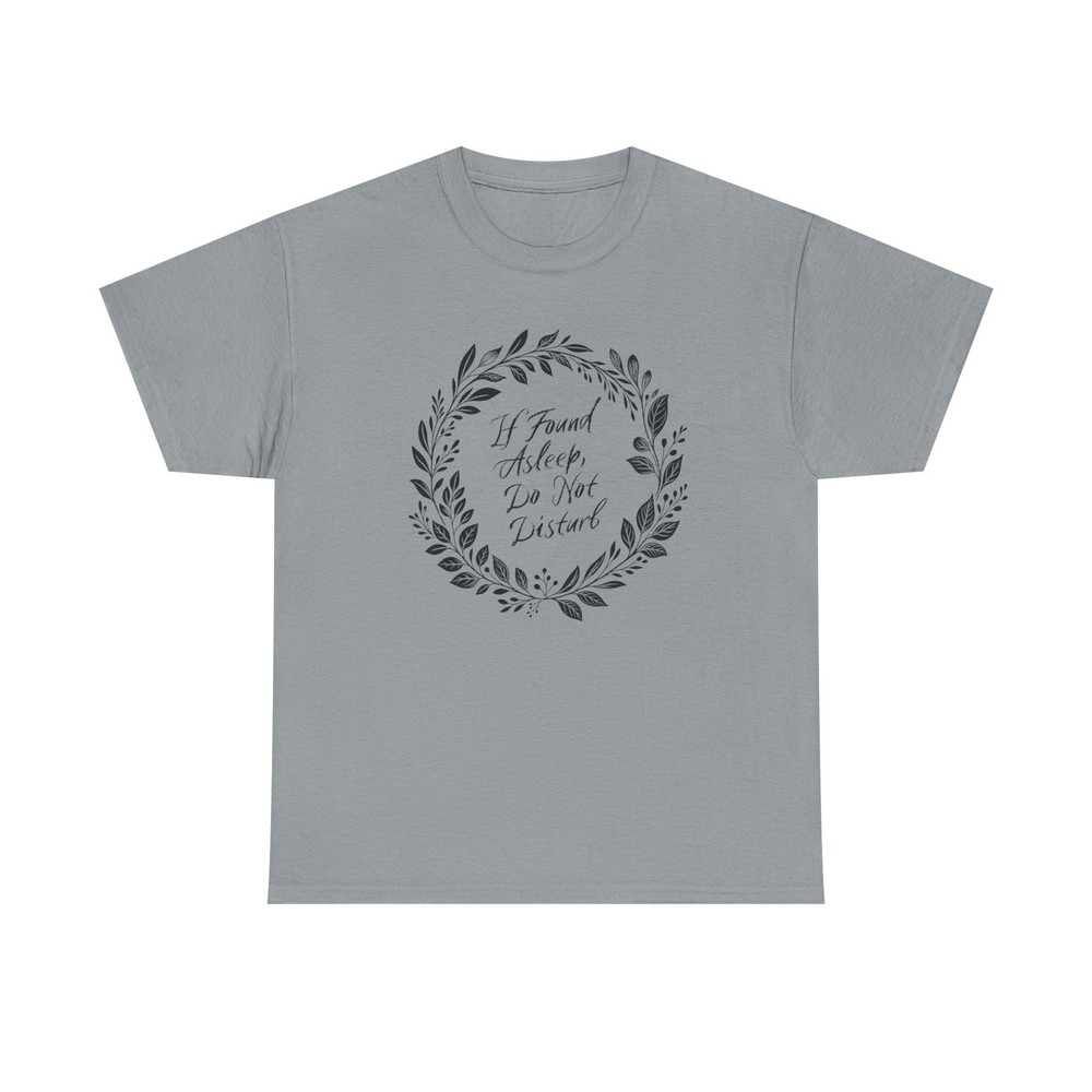 If Found Asleep T-Shirt | Elegant Rustic Wreath Tee