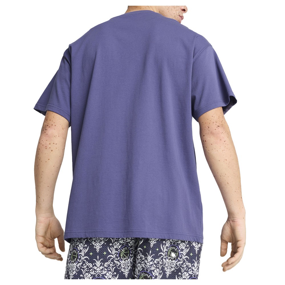 PUMA Lace Em Up Laced Up Oversized Crew Neck Short Sleeve T-Shirt Mens Blue Casu gallery