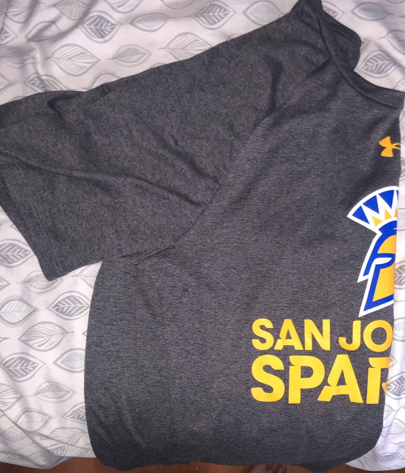 Under Armour Men's Grey and Black T-shirt gallery