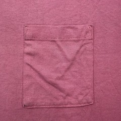 Vintage Single Stitch Pink Pocket Tee Size Distressed Blank XL Cut Tag