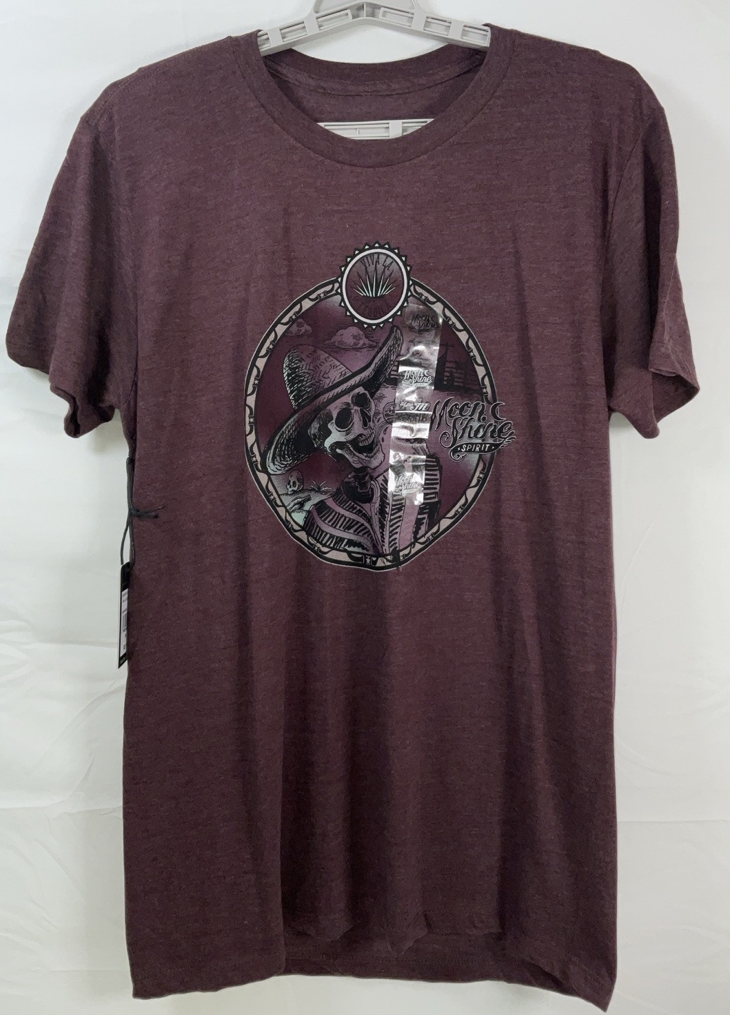NWT Men’s Brad Paisley Moon Shine Spirit Viva La Tequila T-shirt Burgundy Medium gallery