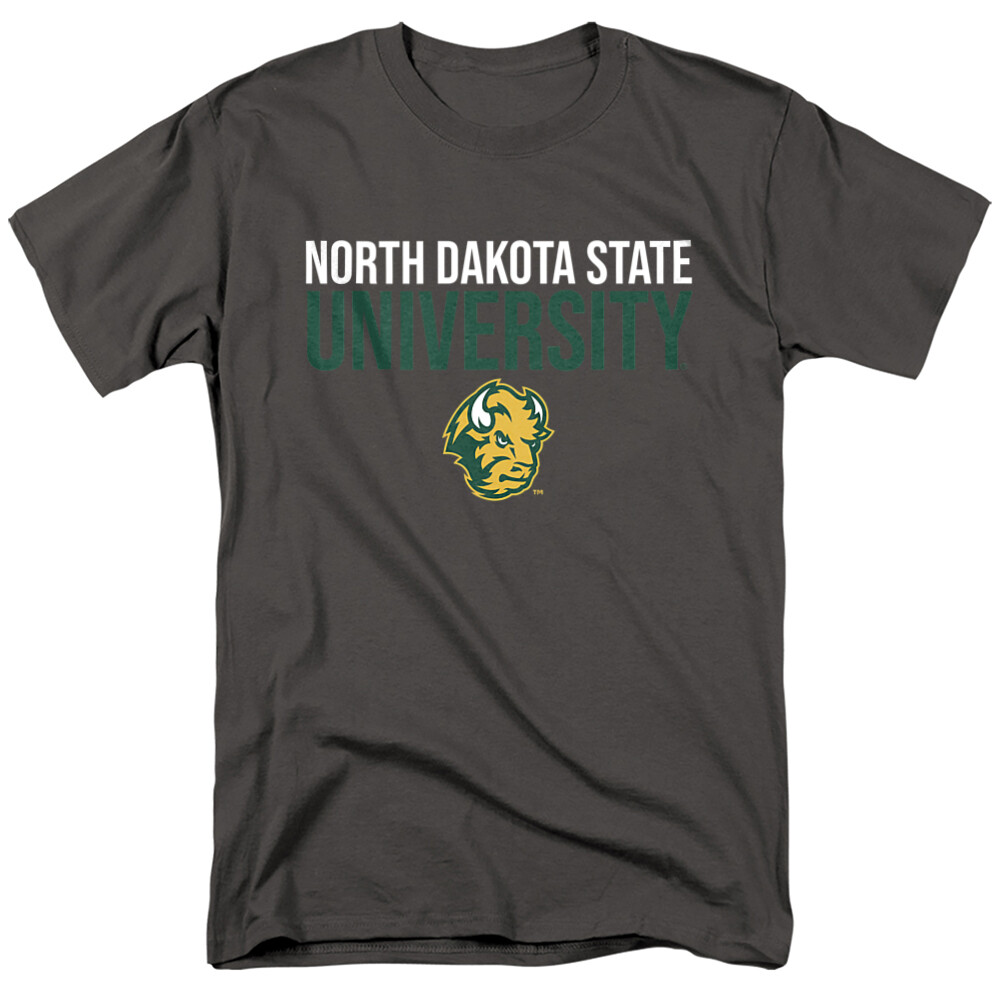 North Dakota State University Adult T-Shirt Stacked, Charcoal, S-5XL gallery
