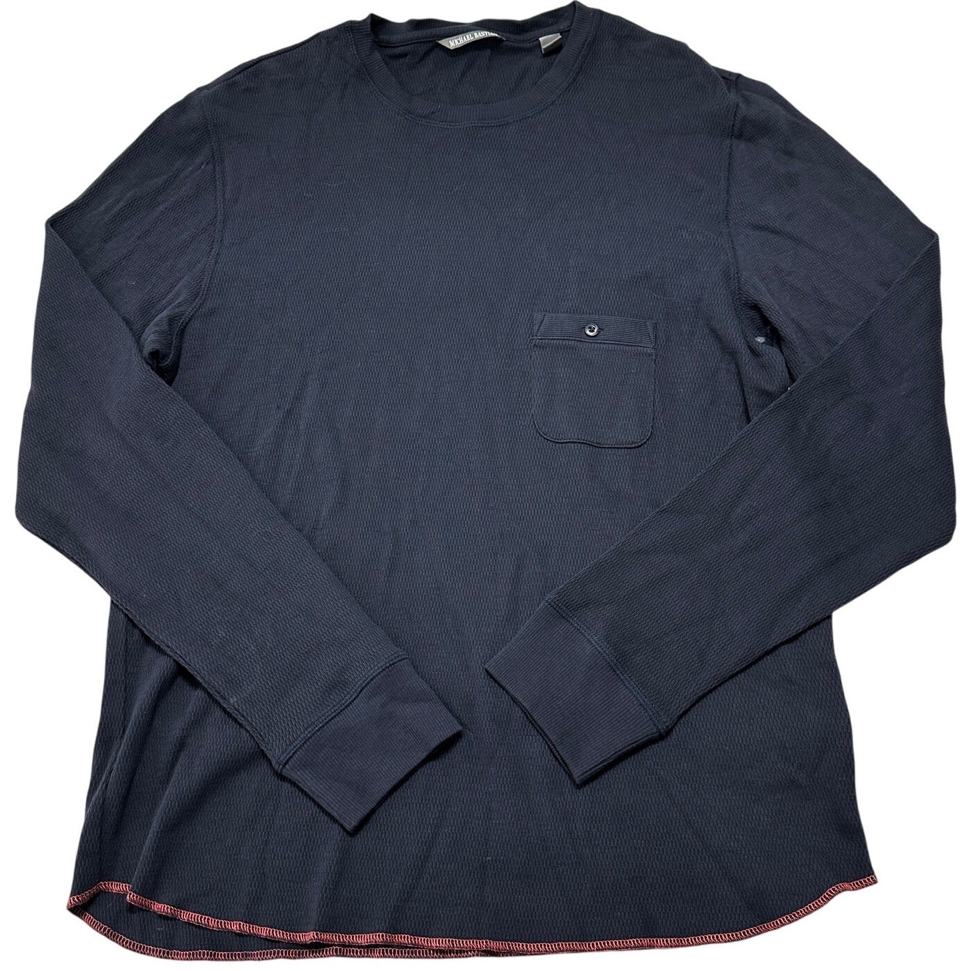 Michael Bastian Shirt Men Size XL Gray Long Sleeves 100 Cotton Minimalist Preppy gallery