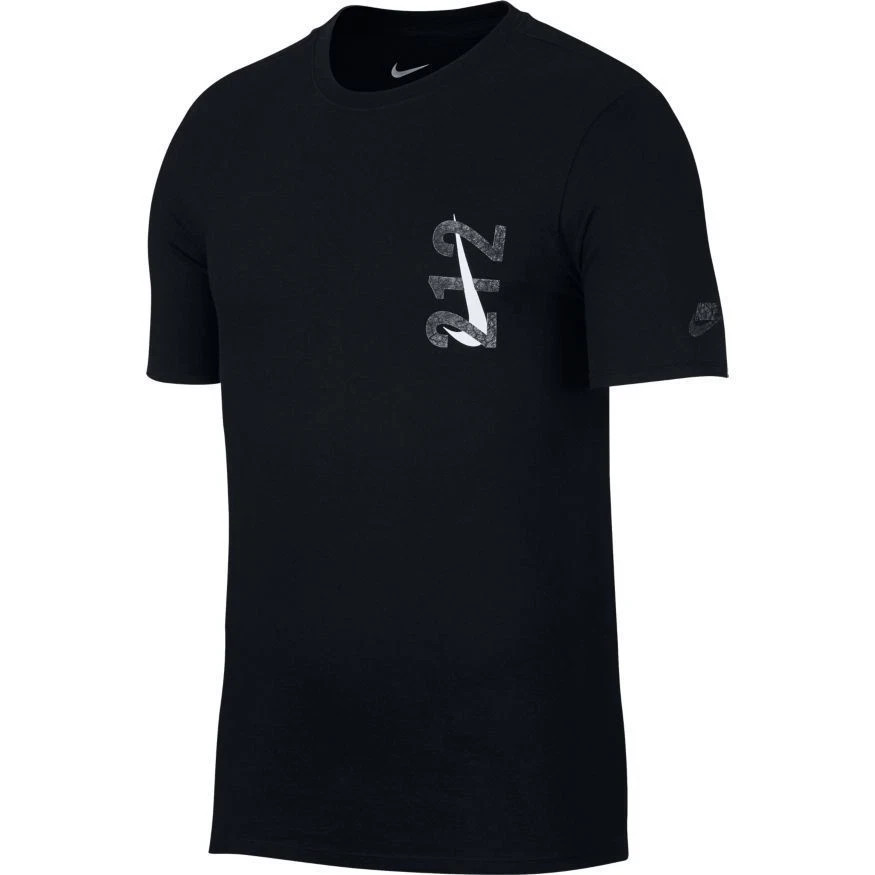 AUTHENTIC NIKE 212 100% COTTON ATHLETIC CUT BLACK T SHIRT 914291-010 gallery