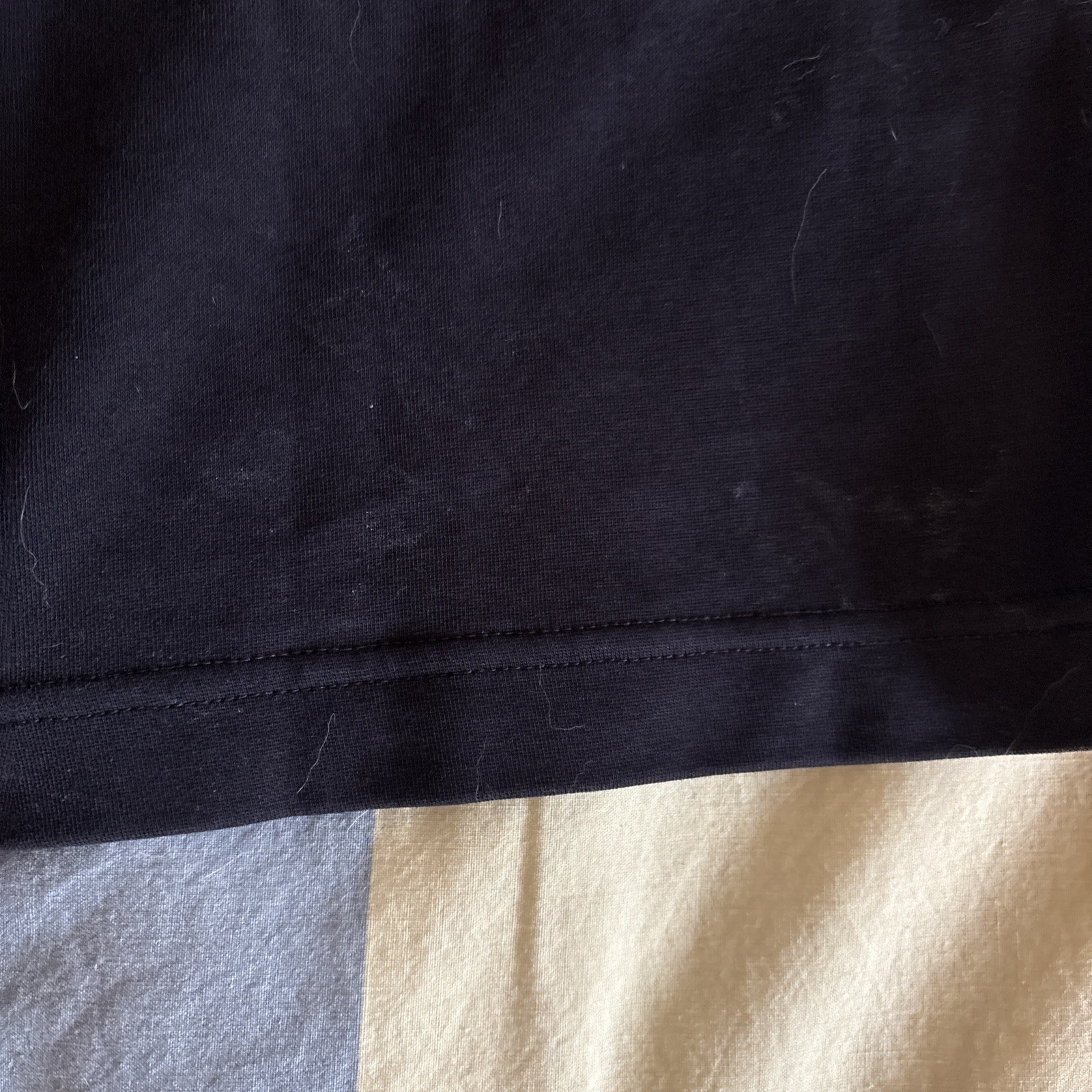 Uniqlo U AIRism Black Cotton Jersey T-shirt Men's Crew Neck Short Sleeve Size L gallery