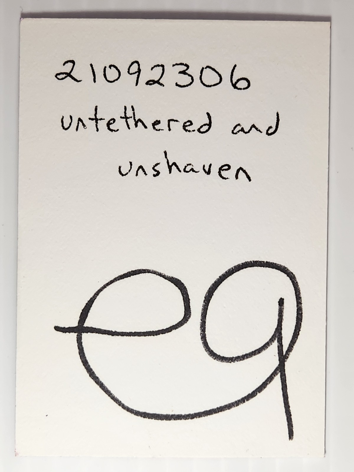 e9Art ACEO man with horns outsider art